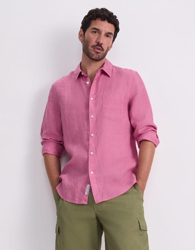 Sportscraft - Linen Long Sleeve Delave Shirt
