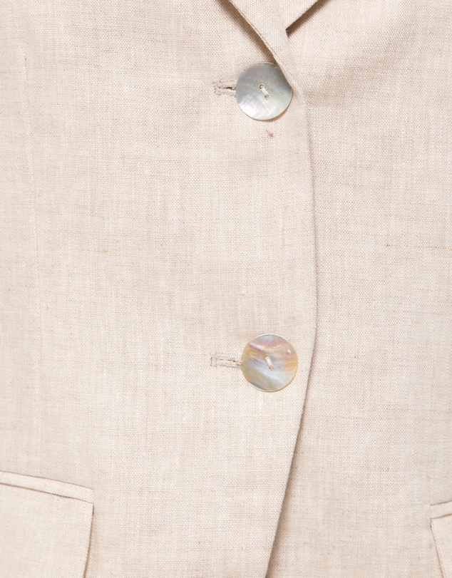 AERE - Sloane Linen Notch Collar Vest