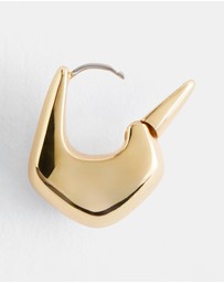 & Other Stories - Angular Bell Hoop Earrings
