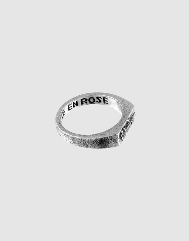 Haze & Glory - ICONIC EXCLUSIVE - La Vie en Rose Signet Ring in Oxidised 925 Silver