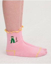 Bobo Choses - Farm Adventure Ruffled Short Socks - Kids