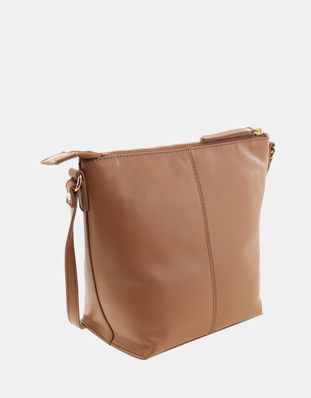 Pierre Cardin - Pierre Cardin Genuine Leather Bucket Crossbody Bag