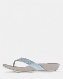 Mia Vita - Allora Toe Post Sandal - Jade Rhinestone