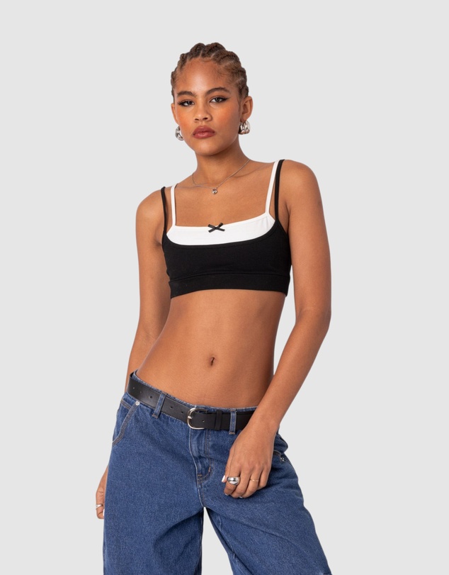 EDIKTED - Gracie layered bra top