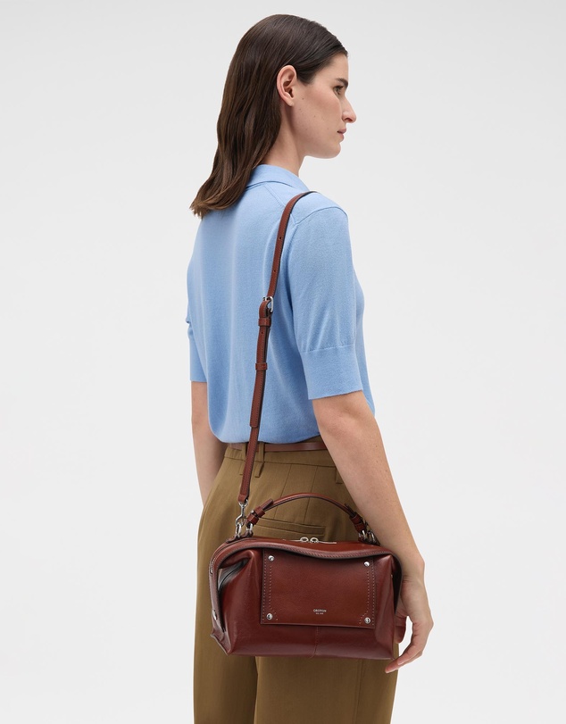 Oroton - Mica Small Bowler Veg Leather