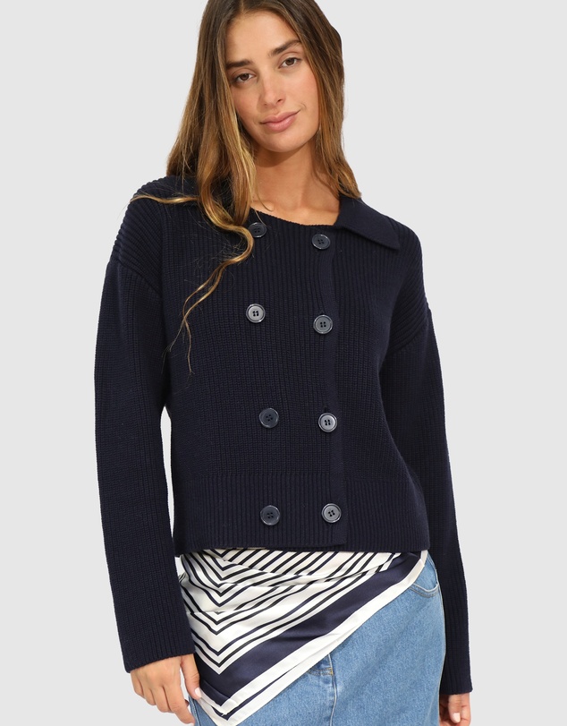 Belle & Bloom - Make It With You Buttoned Cardi Jacket