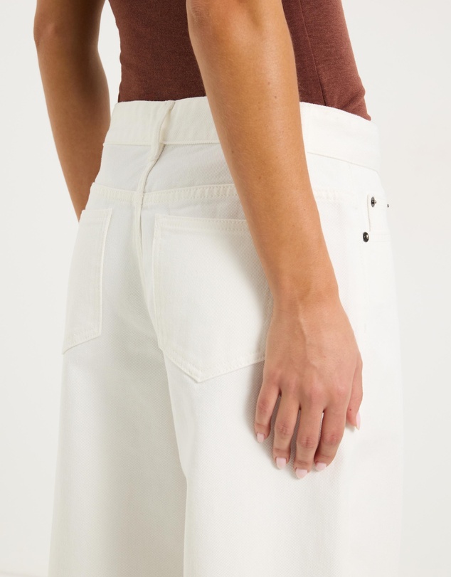 Calli - Rue Crossover Waist Band Mid Rise Wide Leg Jeans