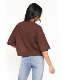 Petal & Pup - Lilith Knit Top - Chocolate Brown