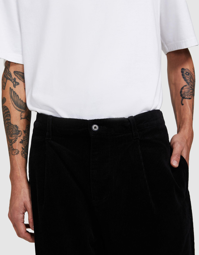 Black Noise White Rain - Cross Cord Pants