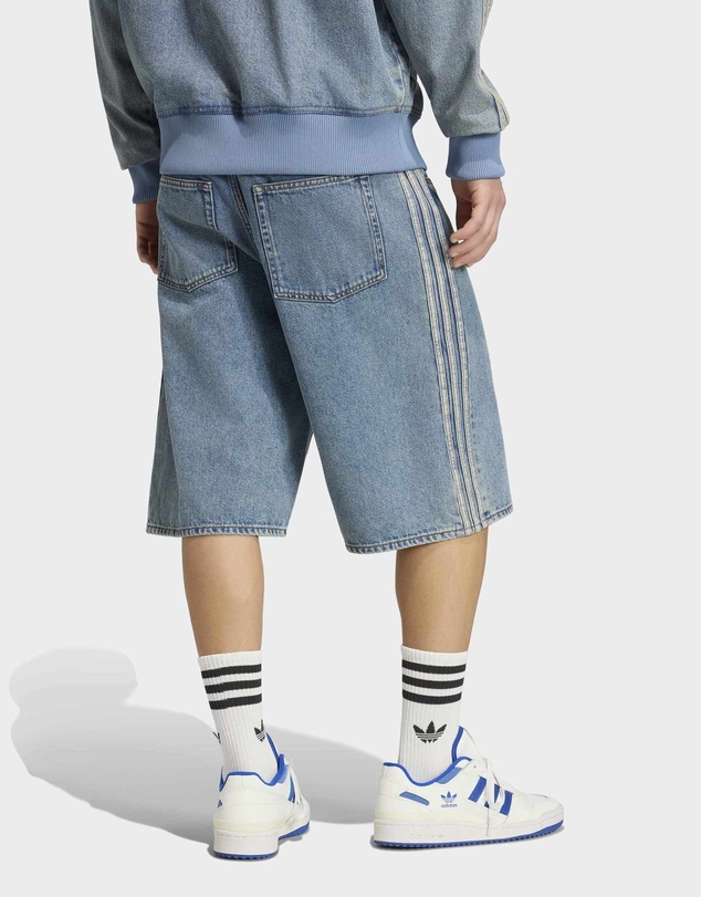adidas Originals - FIREBIRD ADICOLOR DENIM JORTS MID-RISE STRAIGHT LEG Mens
