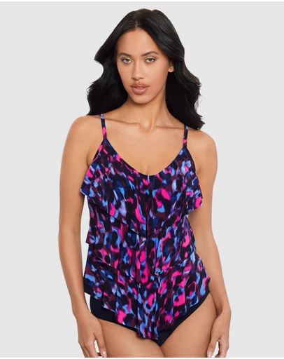 Magicsuit - Cherry Bomb Rita Tiered Soft Cup Tankini Top