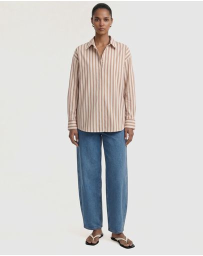 Tan & Ivory Stripe