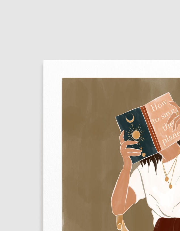 Olive et Oriel - How To Save The Planet by Ivy Green Illustrations Art Print