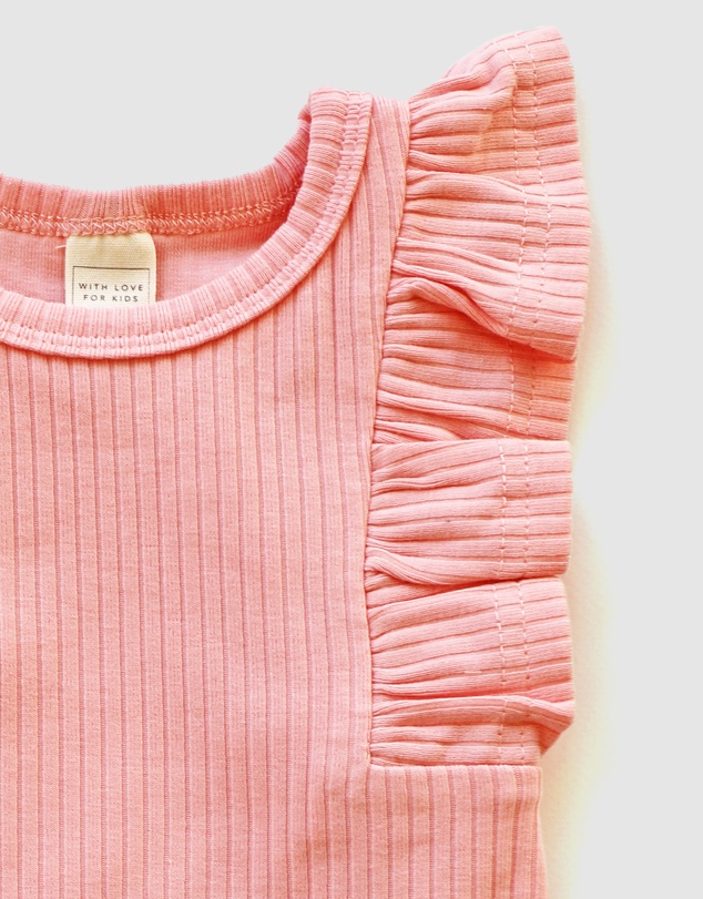 WITH LOVE FOR KIDS - Shimmy Wide Rib Tank Onesie - Babies