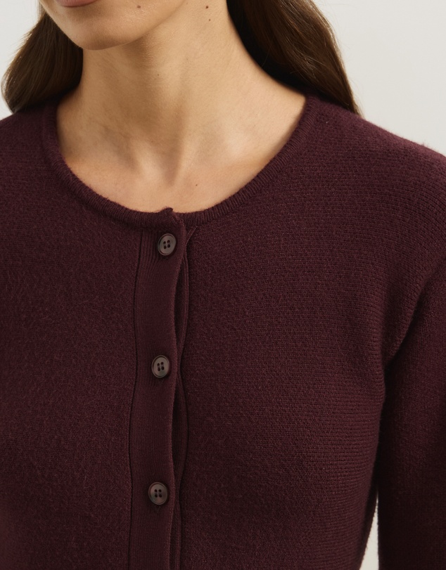 Atmos&Here - Thea Peplum Hem Knit Cardigan