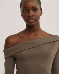 Witchery - Asymmetric Long Sleeve Top