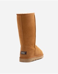 Ozwear Connection Uggs - Ugg Boots Genuine Australian Sheepskin Unisex Long Classic Suede