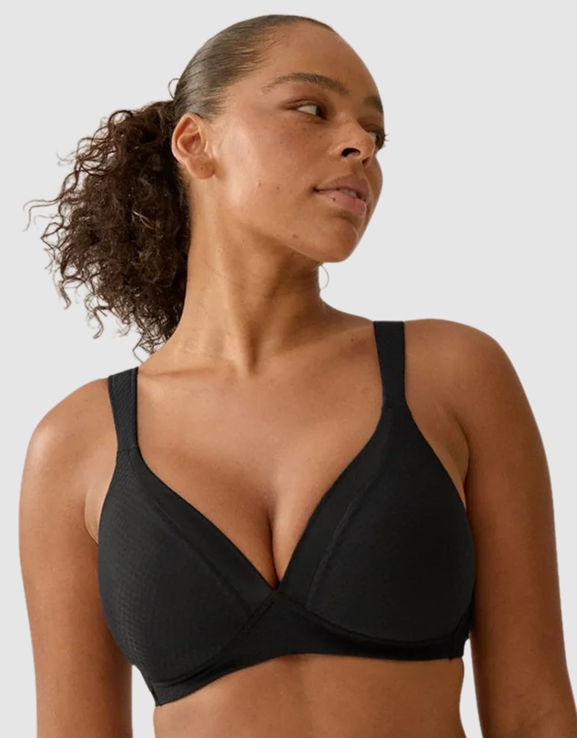 Naturana - Wednesday Jacquard Wireless T-Shirt Bra with Padded Straps