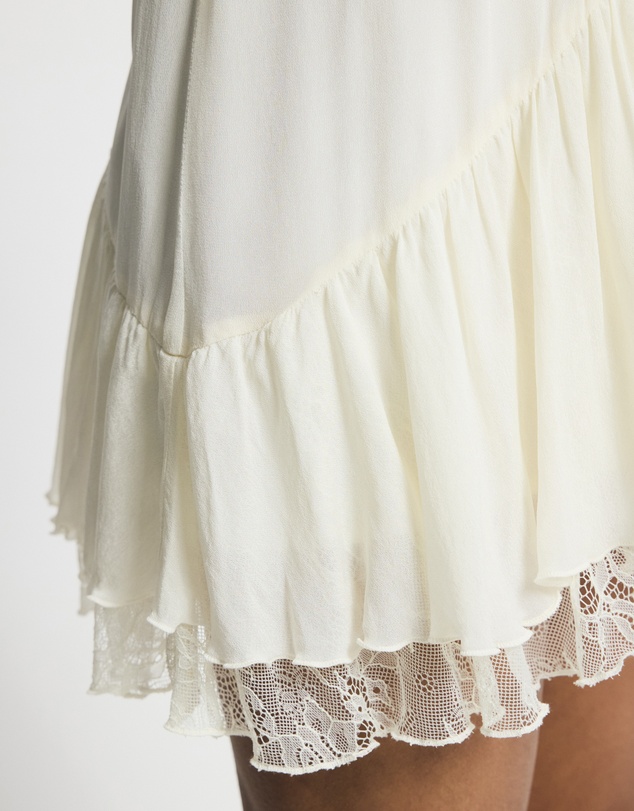 Lover - Ione Deep V Contrast Mini Dress