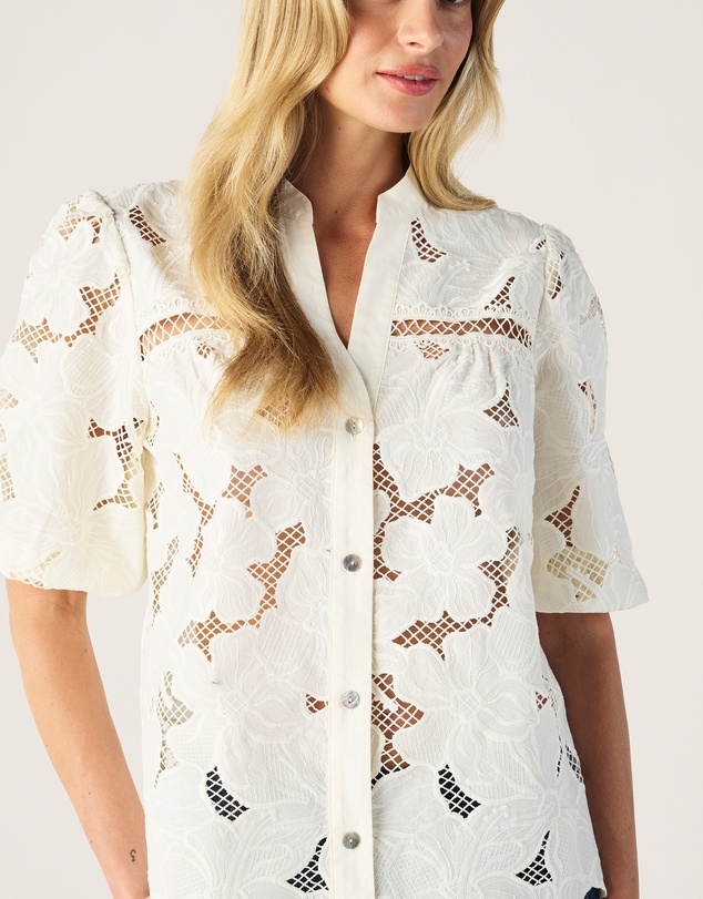 MOS The Label - Whisper Embroidery Blouse