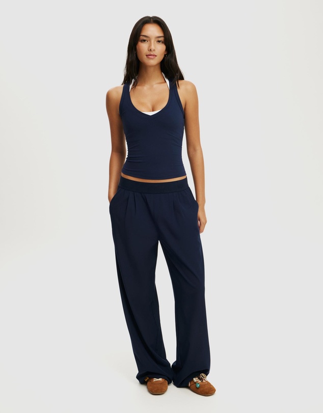 Cotton On Body Active - Ultra Soft Plunge Front Racer Tank
