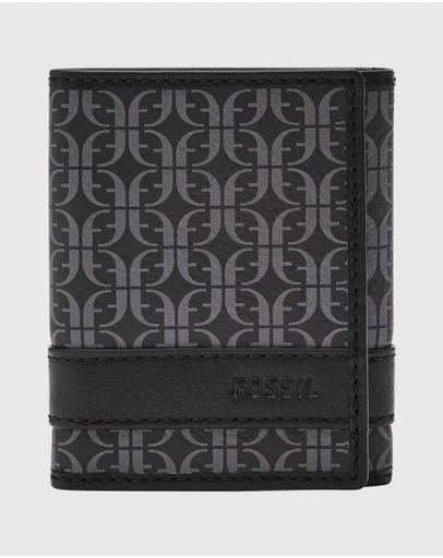 Fossil - Lufkin Black Wallet