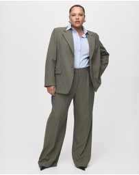 M.N.G - Pleated Straight-Leg Suit Trousers