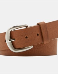 Buckle - Chad. Australian Made Full Grain Vintage Leather Belt. 38mm width.