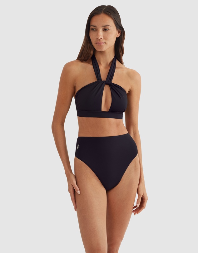 Polo Ralph Lauren - Signature Solids Twist Front & Tie Back Halter Bikini Top