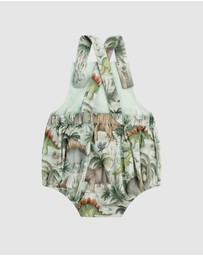 Fleur Harris - 'Prehistorica' Brontis Romper in Olive Leaf