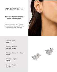 Emporio Armani - Silver Tone Earring