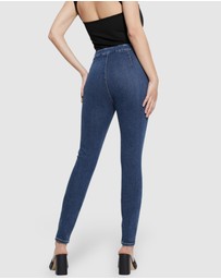 GUESS - High-Rise Aubree Skinny Denim Jeans