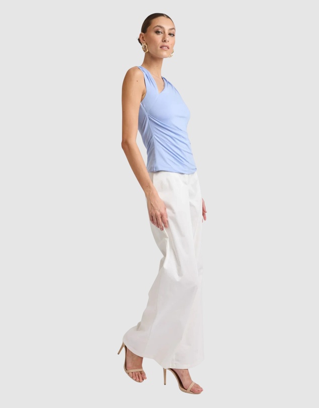Honey and Beau - Lorena Asymmetrical Jersey Top