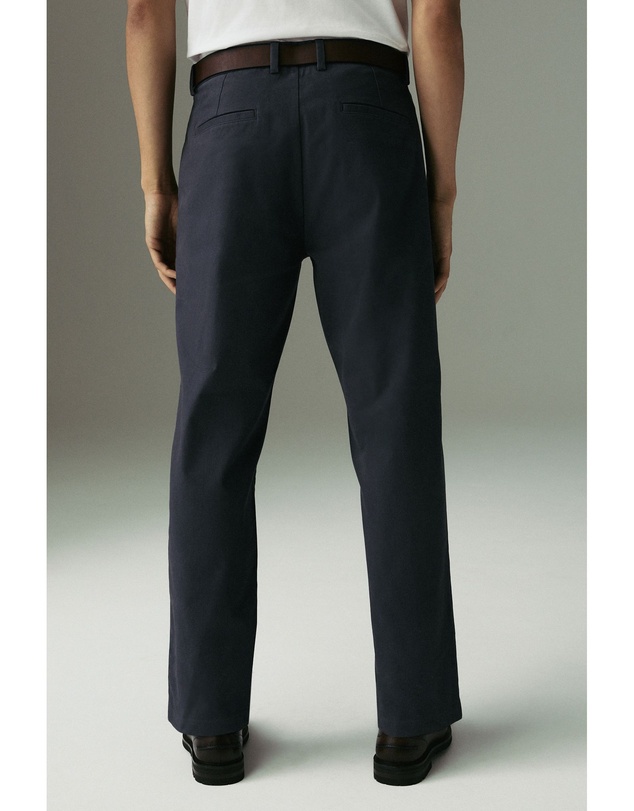 NEXT - Belted Soft Touch Chino Trousers Straight Fit