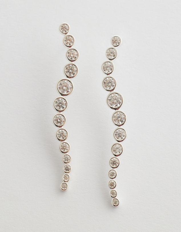 SAINT VALENTINE - Crescendo Drop Earrings - Silver
