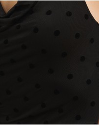 Atmos&Here - Aria Polka Dot Cowl Neck Top