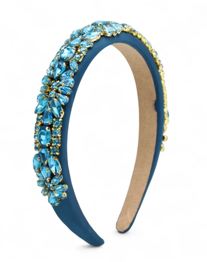 Morgan & Taylor - Elodie Headband in Teal Blue