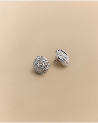 Trenery - Zenith Stud Earrings in Silver