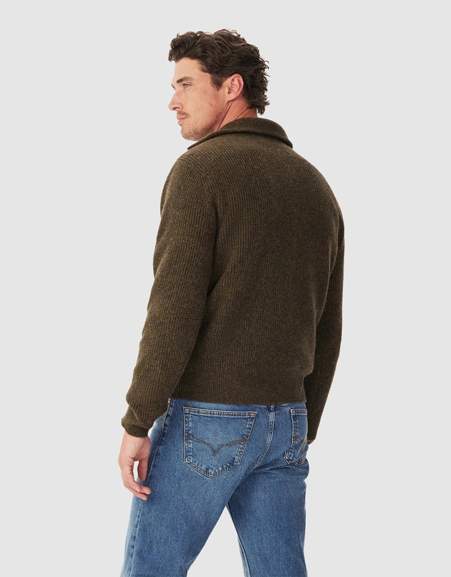R.M.Williams - Linton Lambswool 1/4 Zip Knit