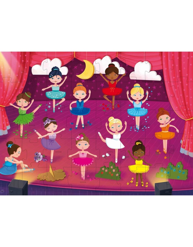 Sassi - 3D Puzzle And Book Learn Colours Ballerinas