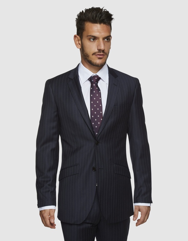 Kelly Country - Navy Pinstripe Wool Suit Set