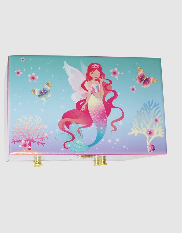 Pink Poppy - Shimmering Mermaid Medium Musical Jewellery Box