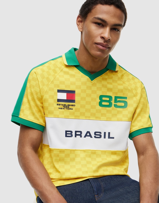 Tommy Hilfiger - Geometric Flag Print SS Rugby Shirt
