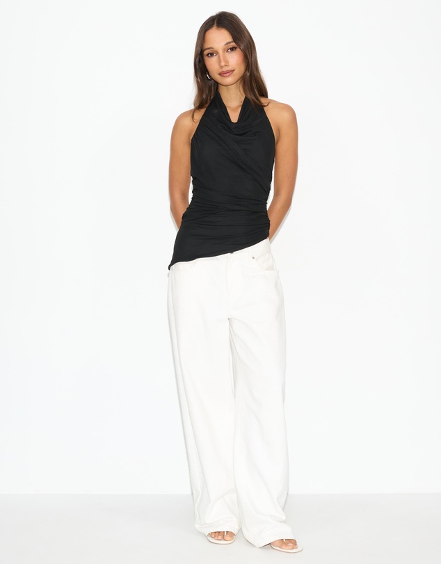 Dazie - Esme Layered Mesh Halter Top