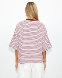 Dazie - Serve Stripe T-Shirt