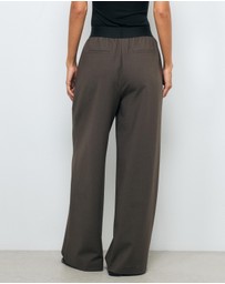 AERE - Arna elastic waist detail pant