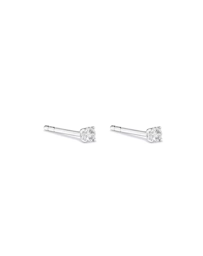 Michael Hill - 0.10 Carat TW Diamond Mini Solitaire Stud Earrings in 10kt White Gold