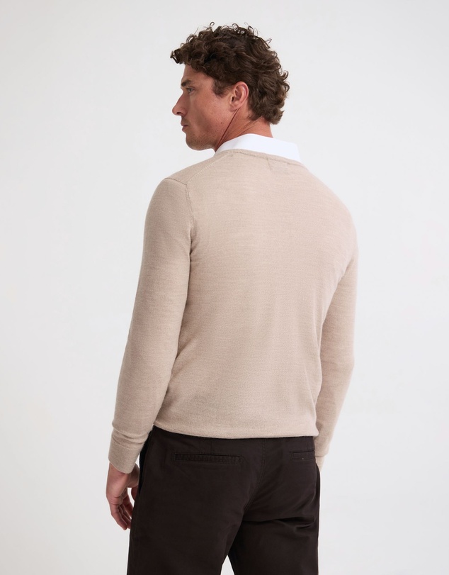 Oxford - Basic V-Neck Pure Wool Pullover