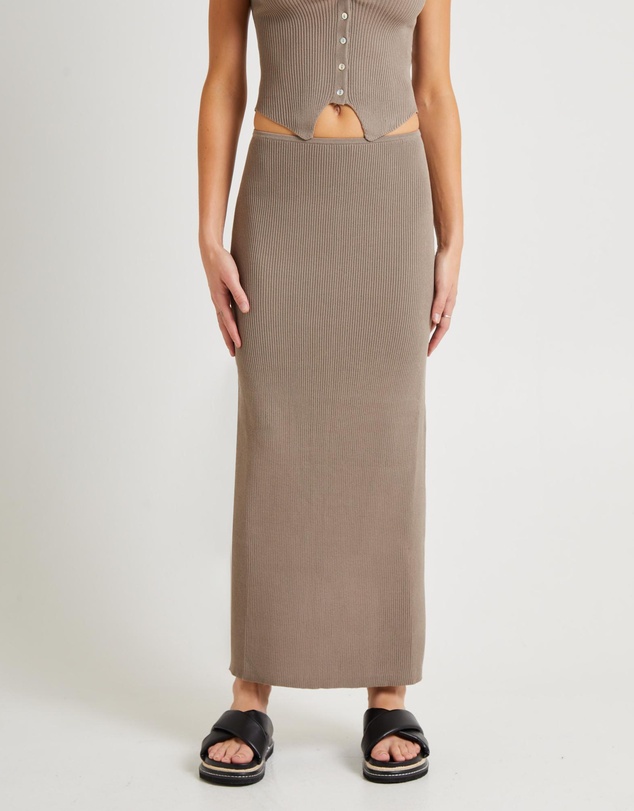 Subtitled - Kelse Knitted Maxi Skirt