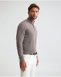 Oxford - Merino Zip-Neck Wool Pullover